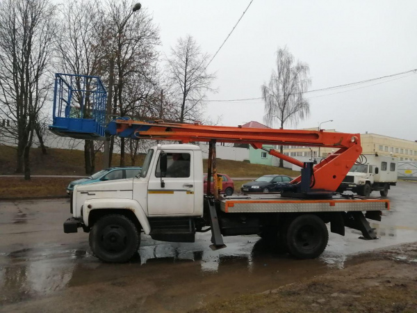 Аренда автовышки ГАЗ 3309, 18 метров